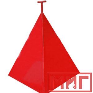 Фото 11 - Пожарная пирамида для пожарного гидранта 500x500x600 (Четырехгранная).